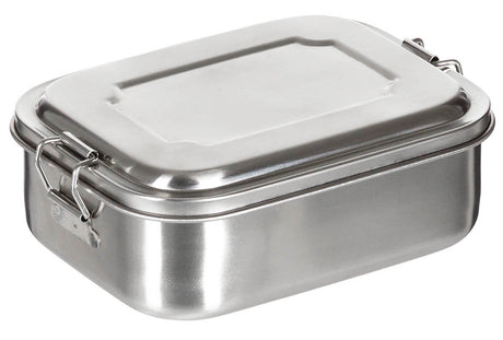 Boîte-repas Fox Outdoor en acier inoxydable 0,75 ou 1 l à deux clips latéraux