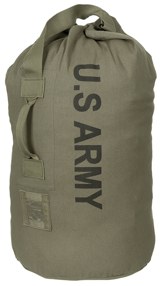 Sac de voyage type US MFH 100 L en coton avec bandoulière et poignée renforcée