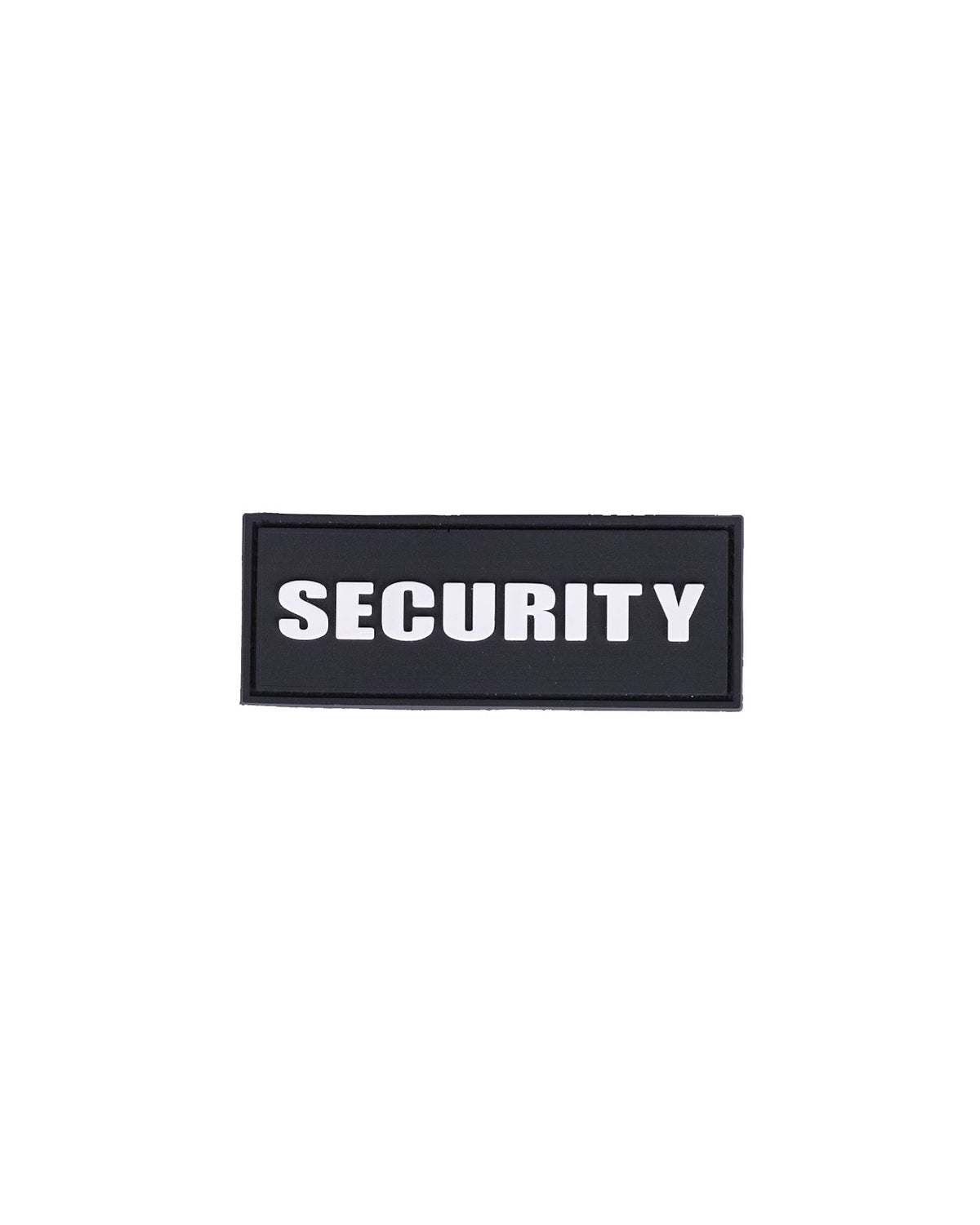Morale patch Security Mil-Tec 3D en PVC 8,6 x 3,3 cm lettrage en relief auto-agrippant
