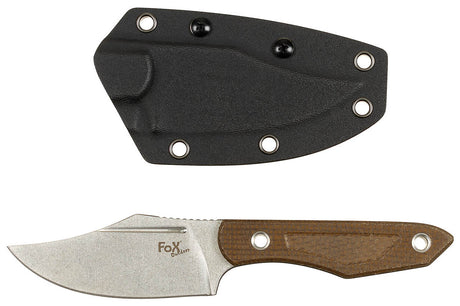 Couteau à lame fixe Fox Outdoor Bowie acier 3Cr13MoV lame 9,5 cm étui Kydex