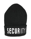 Bonnet à revers Mil-Tec en acrylique avec inscription Security brodée sur le devant