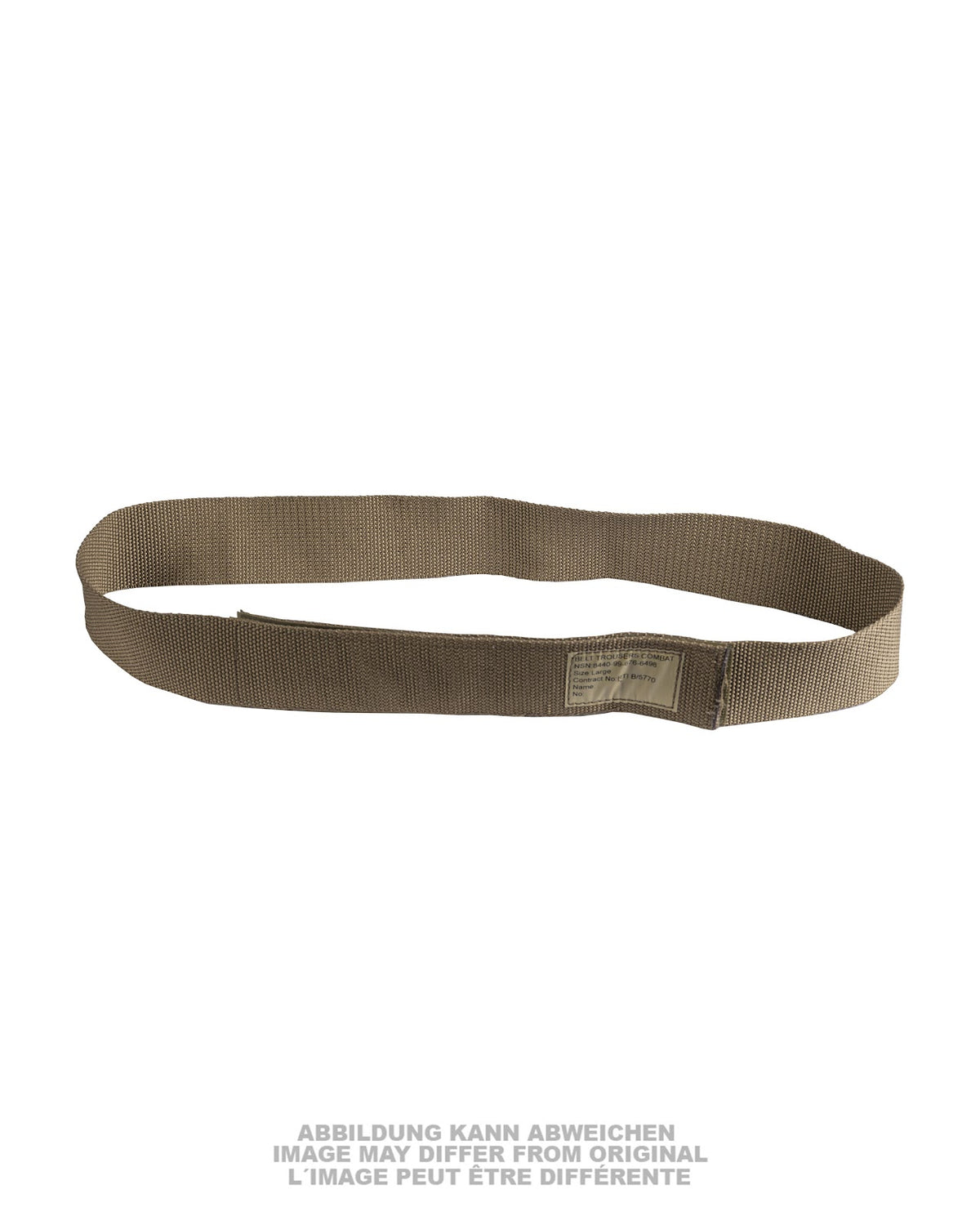 Ceinture britannique en sangle à fermeture auto-agrippante, stock ancien