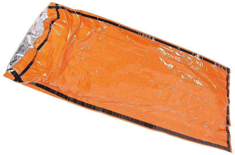 Duvet de survie Fox Outdoor 210 x 90 cm avec allume-feu, sifflet et amadou coton