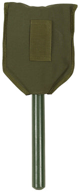 Pelle pliante MFH manche bois 2 pièces 62 cm lame dentée 700 g avec étui