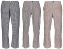 Pantalon de cuisine autrichien à carreaux, surplus d'occasion, lot de 10