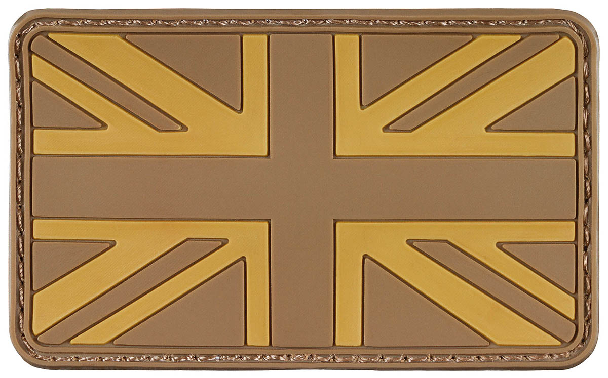 Écusson drapeau national MFH 3D en caoutchouc 8 x 5 cm à dos auto-agrippant