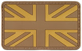 Écusson drapeau national MFH 3D en caoutchouc 8 x 5 cm à dos auto-agrippant