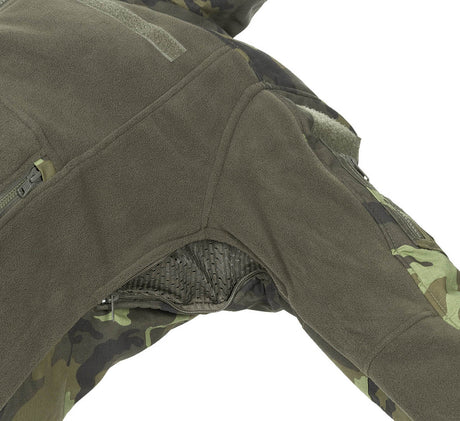 Veste polaire MFH Professional Combat à glissières YKK et renforts Ripstop