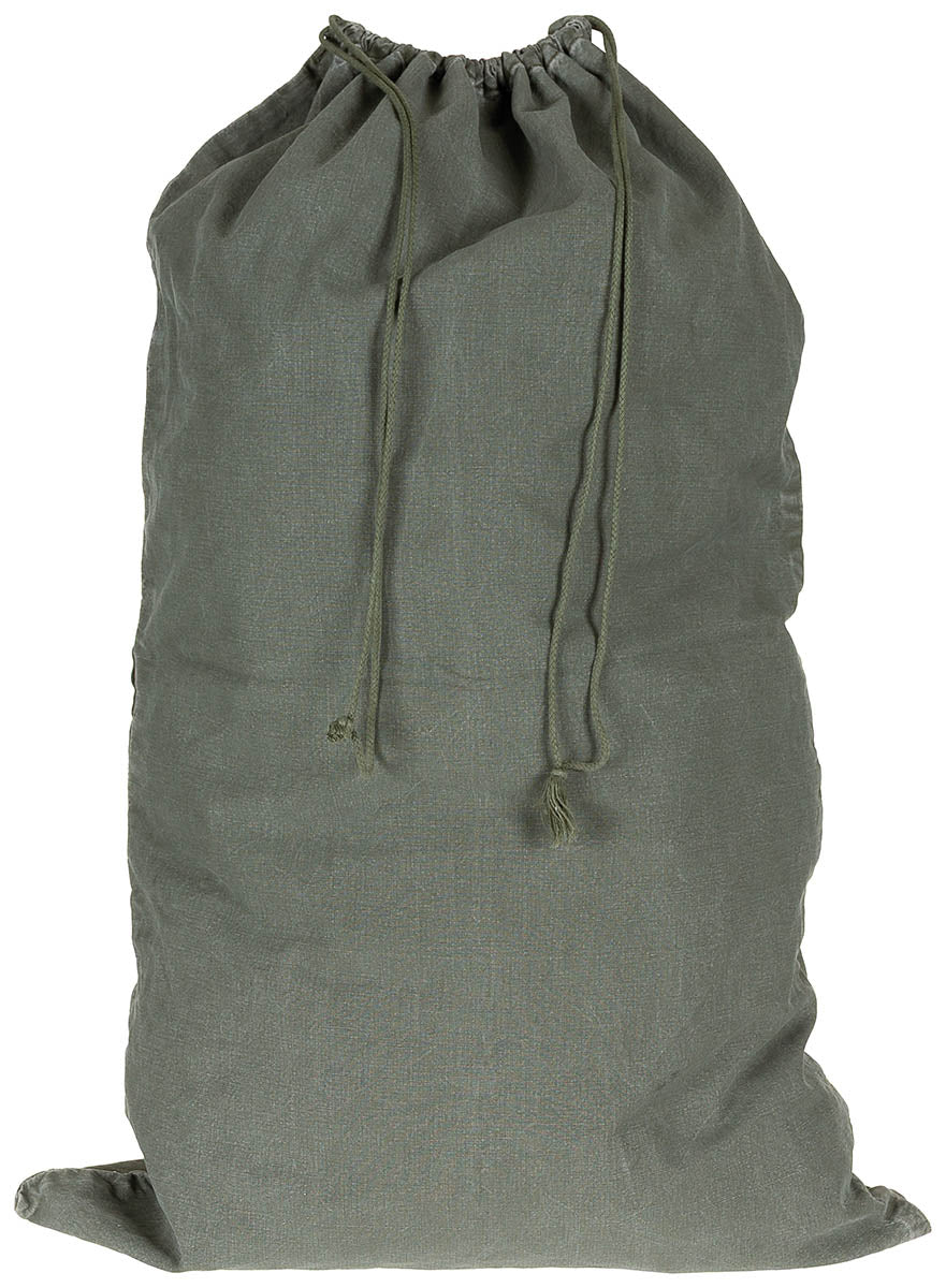 Sac à linge allemand tout coton, surplus d'occasion pour le transport et le rangement, lot de 10