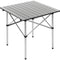 Table de camping Fox Outdoor à plateau enroulable en aluminium 58 x 56,5 cm