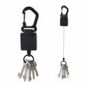 Porte-clés rétractable en alliage de zinc cordon 80 cm rupture testée 32 kg