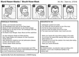 Masque jetable MFH à trois plis avec pince-nez et élastiques pour usage d'hygiène