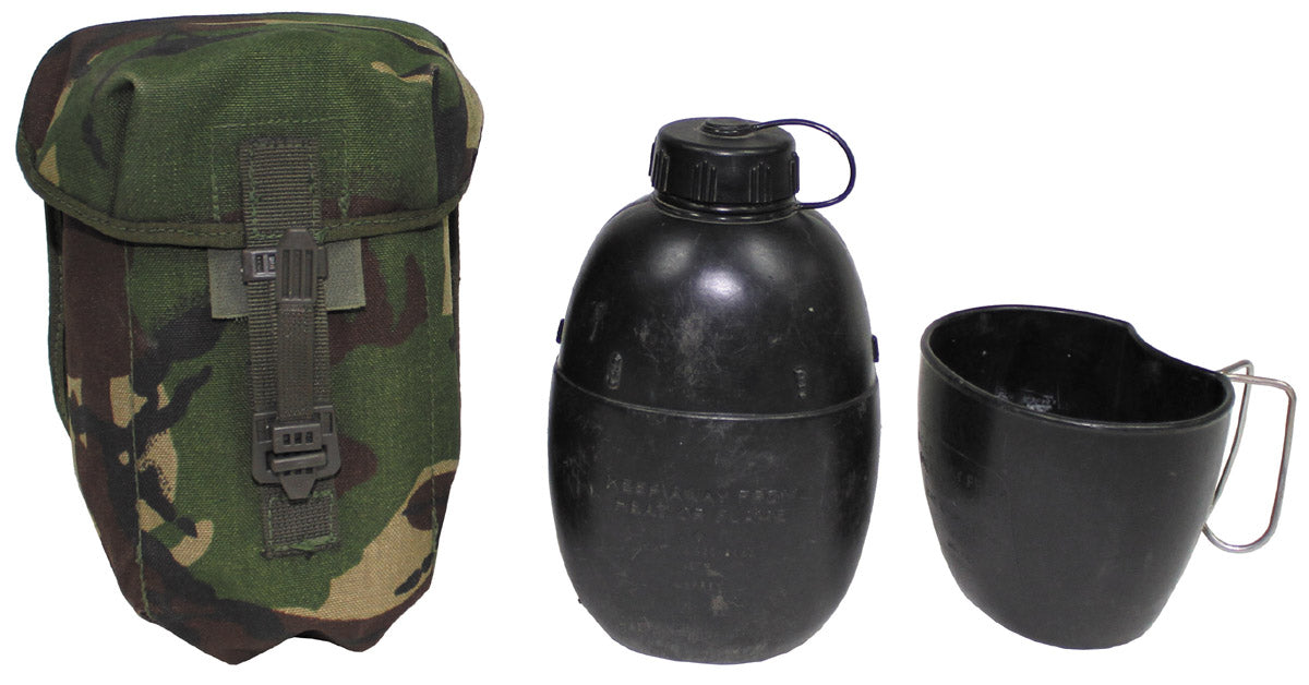 Gourde britannique, surplus d'occasion pour le bivouac et la popote, lot de 5