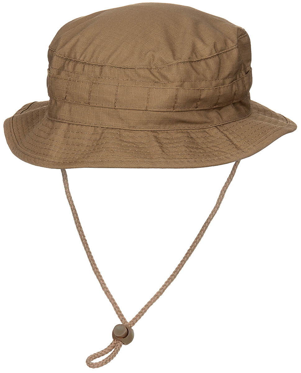 Chapeau de brousse MFH SF Boonie britannique en polycoton Rip Stop à jugulaire