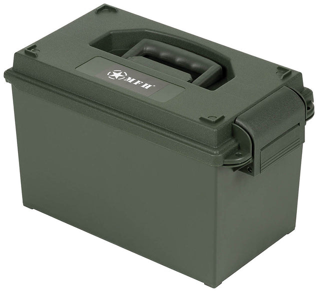 Caisse à munitions MFH en polypropylène cal .50 empilable 39 x 22 x 24 cm poignée escamotable