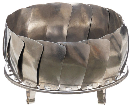 Foyer de camp pliant Fox Outdoor en acier inoxydable 27 x 8 cm à dix-sept lamelles