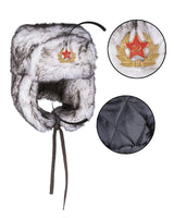 Bonnet chapka type russe Mil-Tec en acrylique doublé polyester avec liens de menton