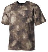T-shirt US manches courtes MFH 170 g/m² coton à impression réactive col renforcé