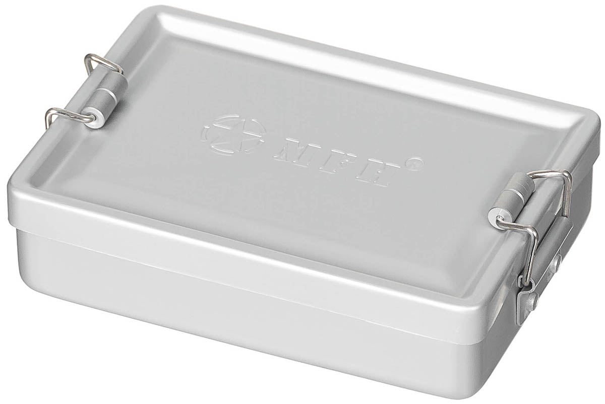 Conteneur étanche MFH en aluminium 13,3 x 9,2 x 3,4 cm à joint caoutchouc