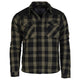Blouson Mil-Tec type bûcheron en coton doublé peluche 310 g/m² avec épaules Cordura