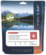 Ration lyophilisée Trek'n Eat plat chaud complet à réhydrater plusieurs recettes