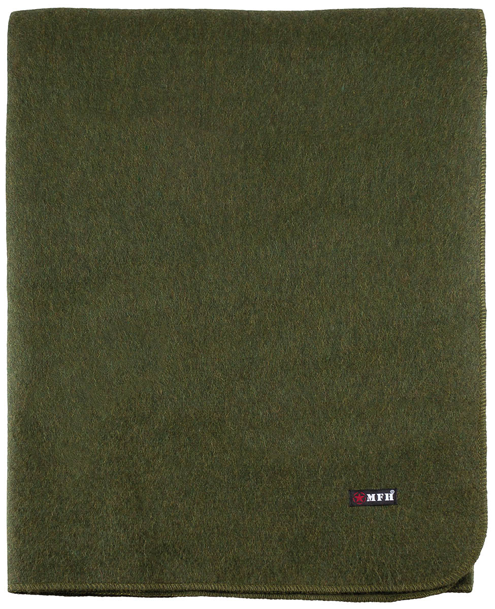 Couverture en laine type US Medical MFH 225 x 155 cm en 80 % laine et polyester