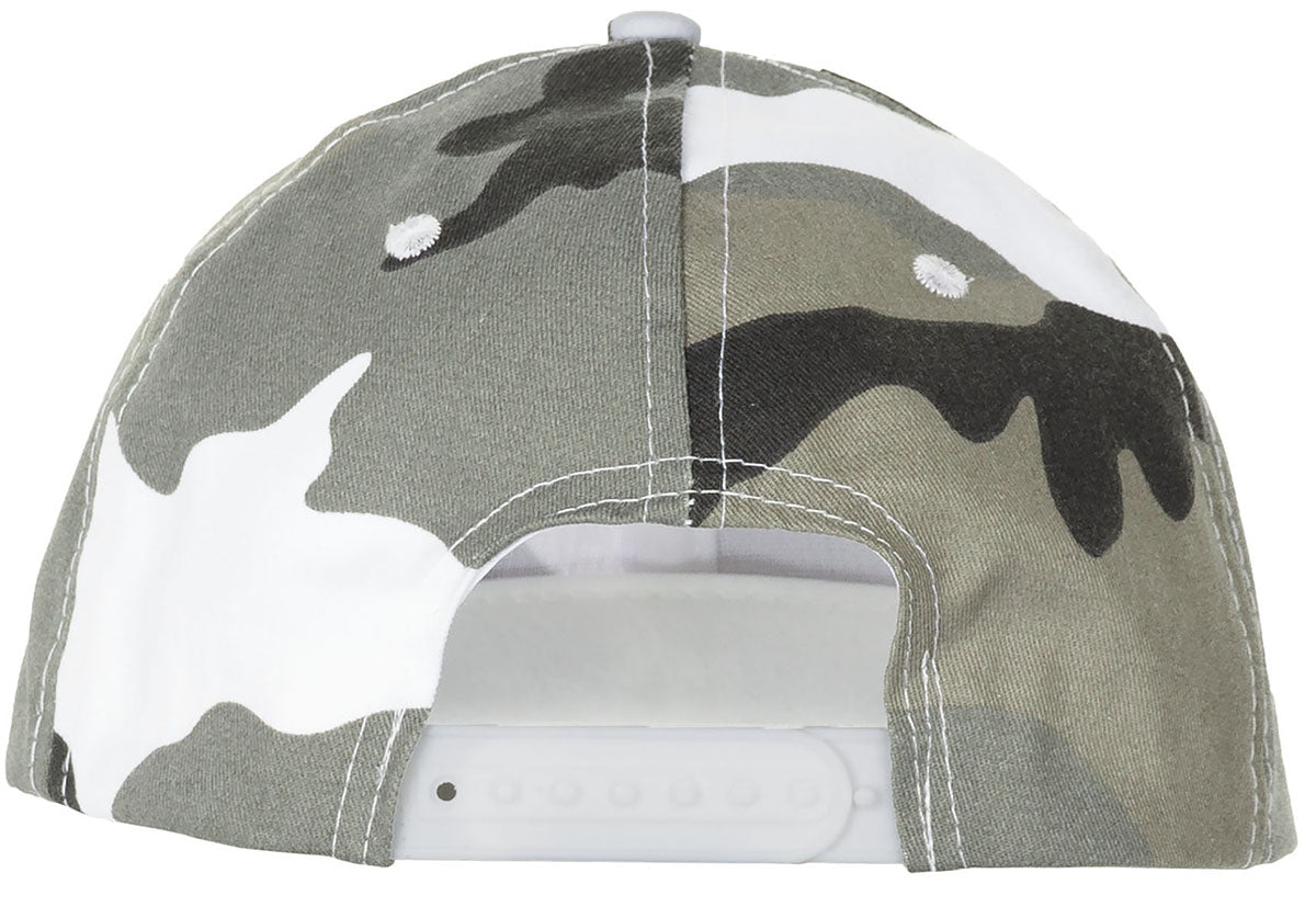 Casquette US MFH réglable en polycoton à visière six piqûres et six œillets