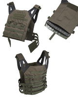 Gilet porte-plaques Mil-Tec Gen. II en polyester 600D Oxford avec plaques factices
