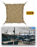 Filet de camouflage Mil-Tec Shadow Sail 3 x 4 m en polyester ripstop, ombrage 70 à 80 %
