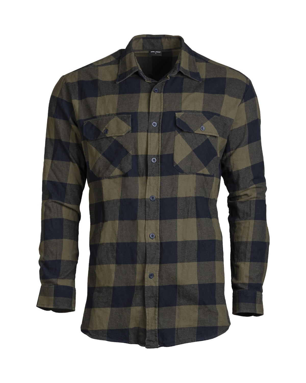 Chemise Mil-Tec de bûcheron en version légère coton avec poignets et poches boutonnés