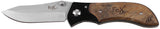 Couteau pliant Fox Outdoor plaquettes en bois précieux lame 8,5 cm Liner Lock