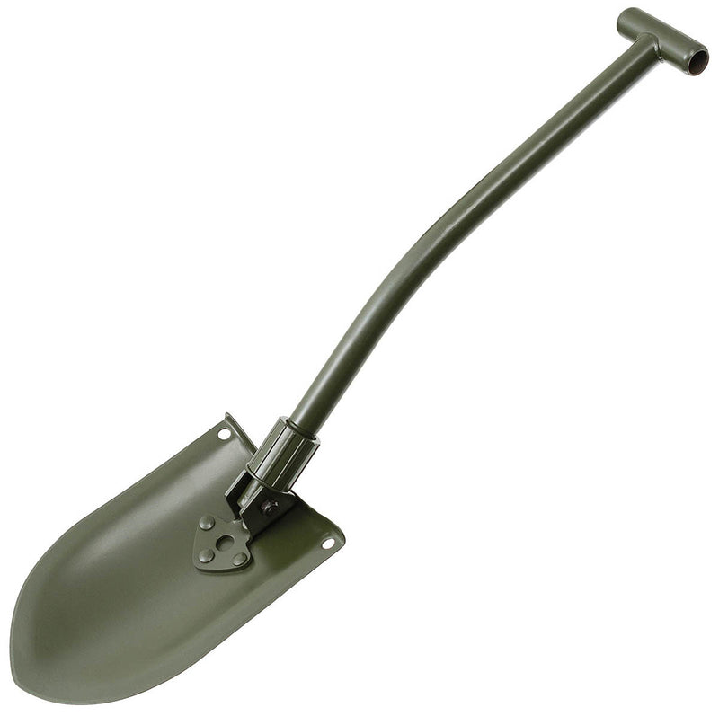Pelle pliante type suédois MFH tout acier 2 pièces manche en T 70 cm