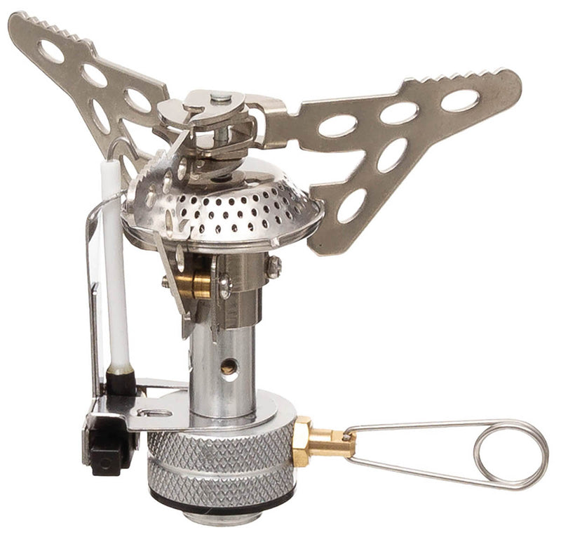Réchaud à gaz pliant Fox Outdoor 3 kW à allumage piézoélectrique avec boîte rigide