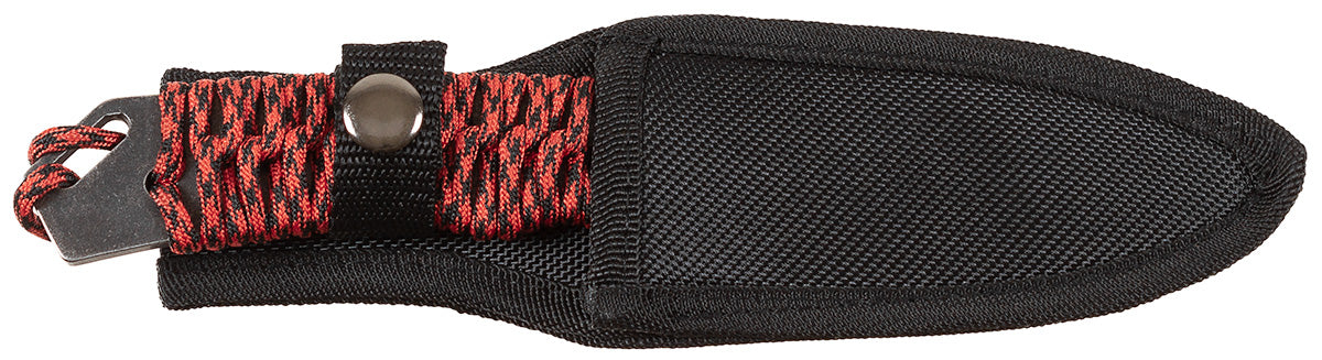 Couteau à lame fixe Redrope Fox Outdoor lame 10,5 cm à gorge et fourreau polyester