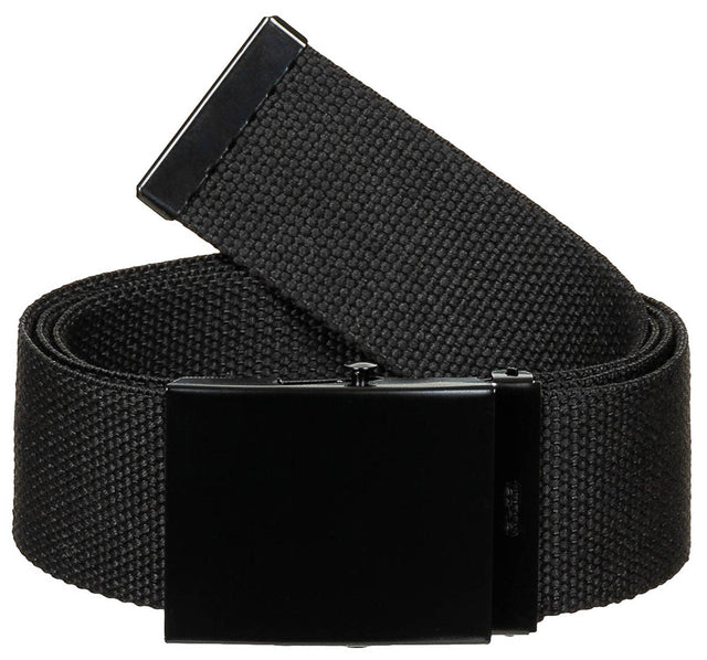 Ceinture MFH en toile coton 4,5 cm à boucle métallique réglable à 130 cm