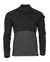 Chemise de combat Mil-Tec Assault en coton elasthanne col montant protege-menton