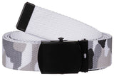 Ceinture MFH en toile coton 3 cm à boucle métallique réglable jusqu'à 130 cm