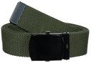 Ceinture MFH en toile coton 3 cm à boucle métallique réglable jusqu'à 130 cm