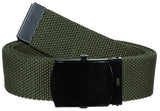 Ceinture MFH en toile coton 3 cm à boucle métallique réglable jusqu'à 130 cm