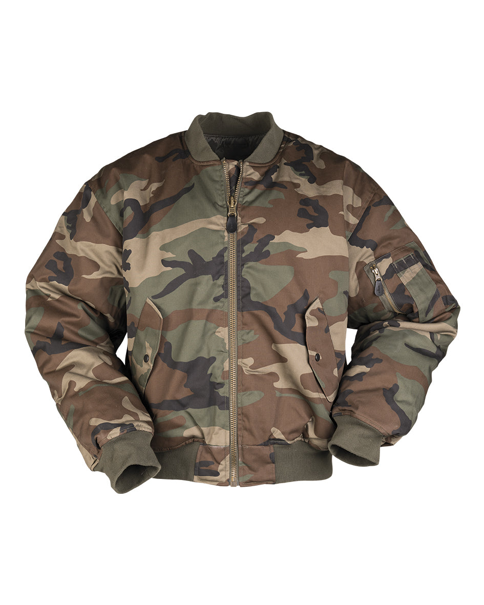 Blouson aviateur type MA1 Mil-Tec matelasse 200 g/m2 avec poche de bras a glissiere