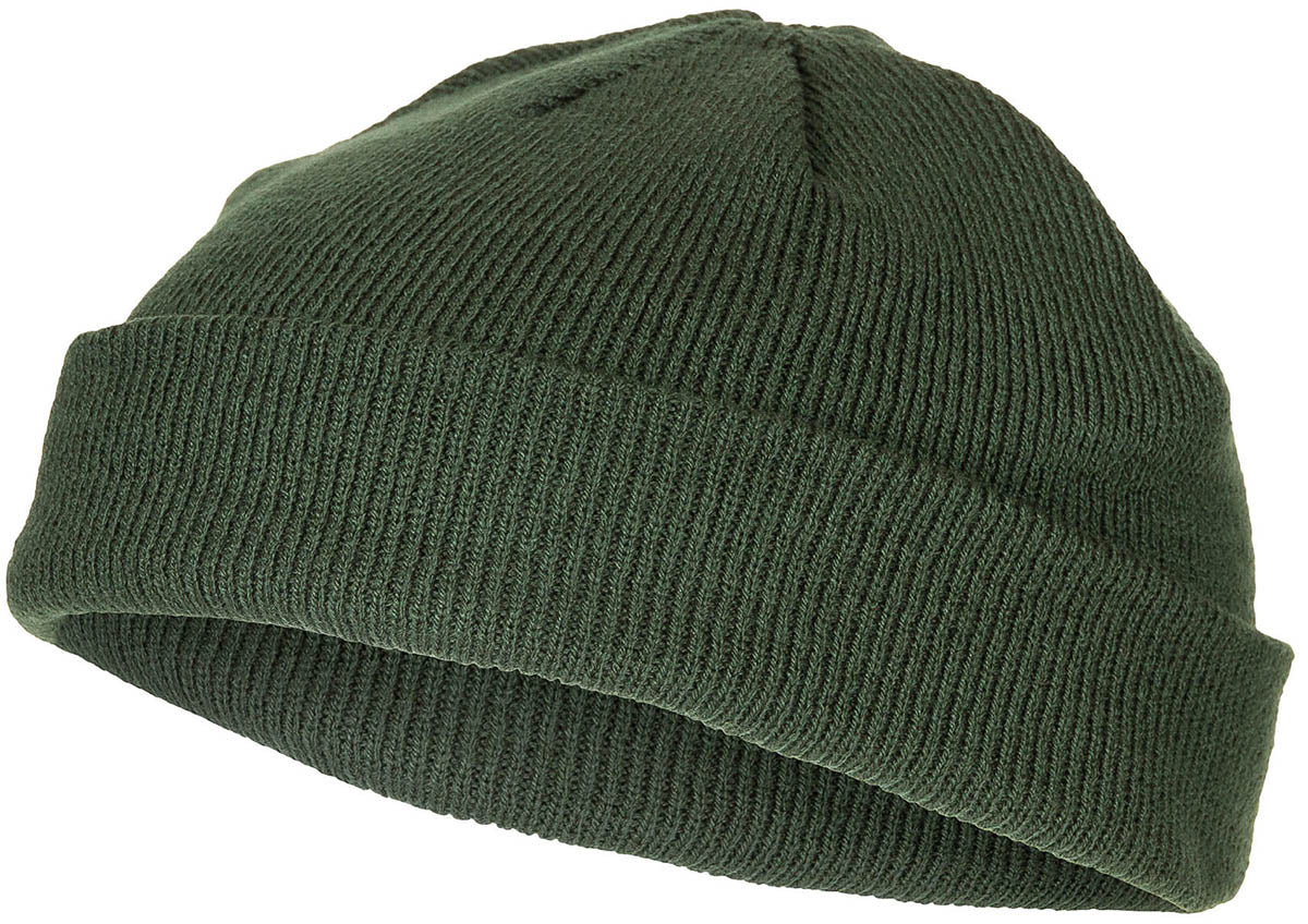 Bonnet extra court à revers MFH en acrylique maille fine double épaisseur
