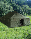 Tente militaire Mil-Tec 10 x 4,8 m 48 m² armature acier toile polyester 300 g/m²