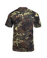 T-shirt enfant Mil-Tec en coton 140 à 145 g/m² manches courtes motif militaire