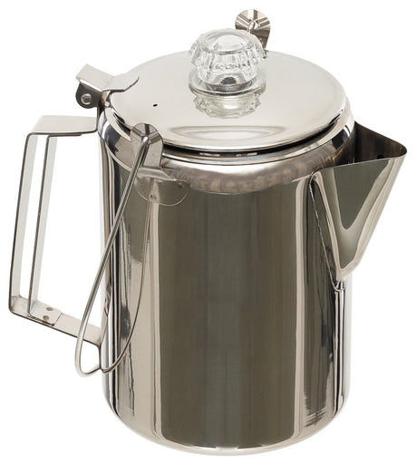 Cafetière à percolateur Fox Outdoor en acier inoxydable 1,5 L pour 9 tasses