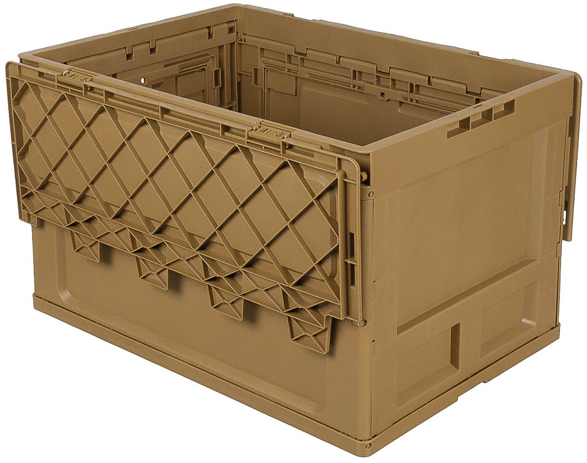 Caisse pliable MFH en polypropylène 20 et 60 l empilable à couvercle intégré