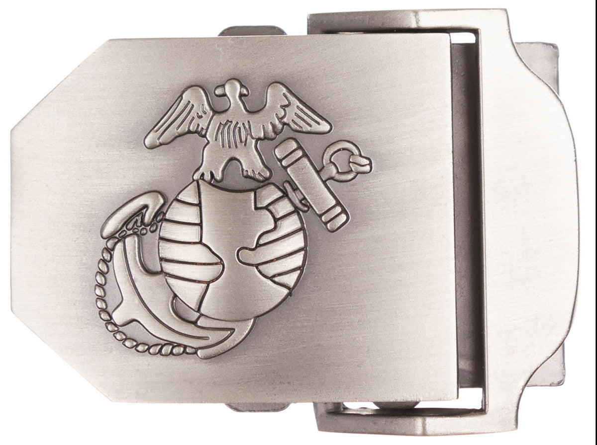 Boucle de ceinture type USMC MFH en métal pour sangle de 4 cm de large