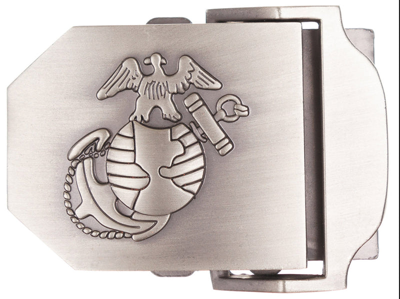 Boucle de ceinture type USMC MFH en métal pour sangle de 4 cm de large