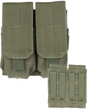 Porte-chargeur double Mil-Tec pour M4 et M16 16 x 5 x 17 cm avec œillet de drainage