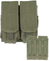 Porte-chargeur double Mil-Tec pour M4 et M16 16 x 5 x 17 cm avec œillet de drainage