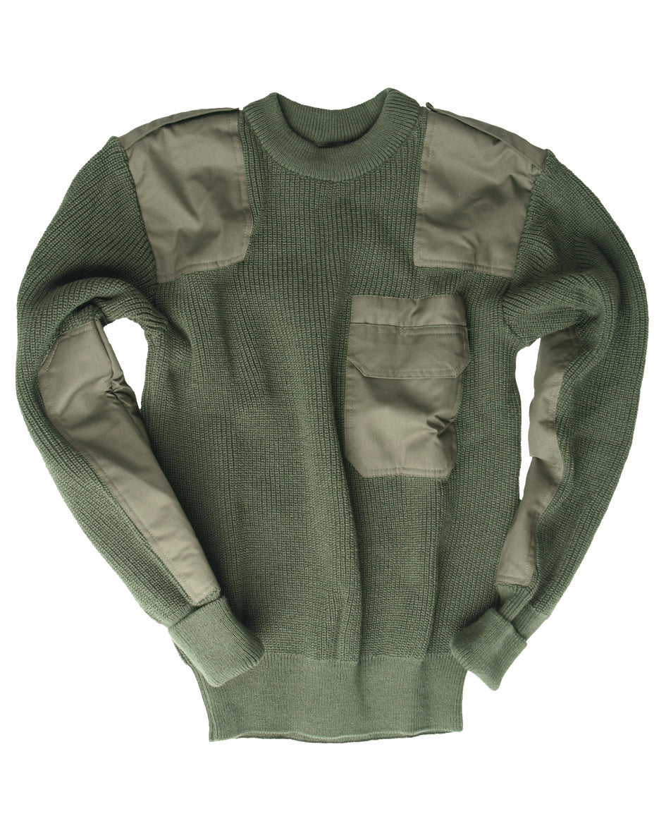 Pull Mil-Tec Bundeswehr en polyacrylique avec renforts de coudes et d'épaules